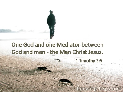 One God and one Mediator between God and men, the Man Christ Jesus.