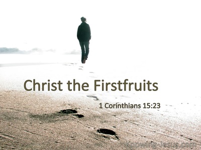 Christ the firstfruits.
