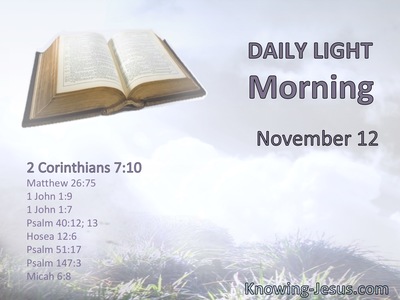 Godly sorrow produces repentance leading to salvation, not to be regretted.