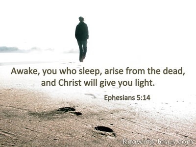 Awake, you who sleep, arise from the dead, and Christ will give you light.