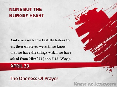 The Oneness Of Prayer
