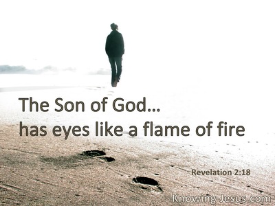 The Son of God . . . has eyes like a flame of fire.