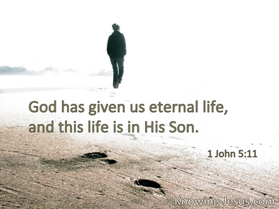 God has given us eternal life, and this life is in His Son.